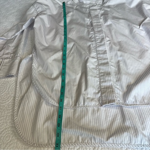 Sandro White Striped Button Down Shirt - Picture 4 of 10